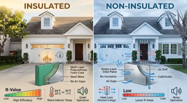 Insulated vs. Non-Insulated Garage Doors